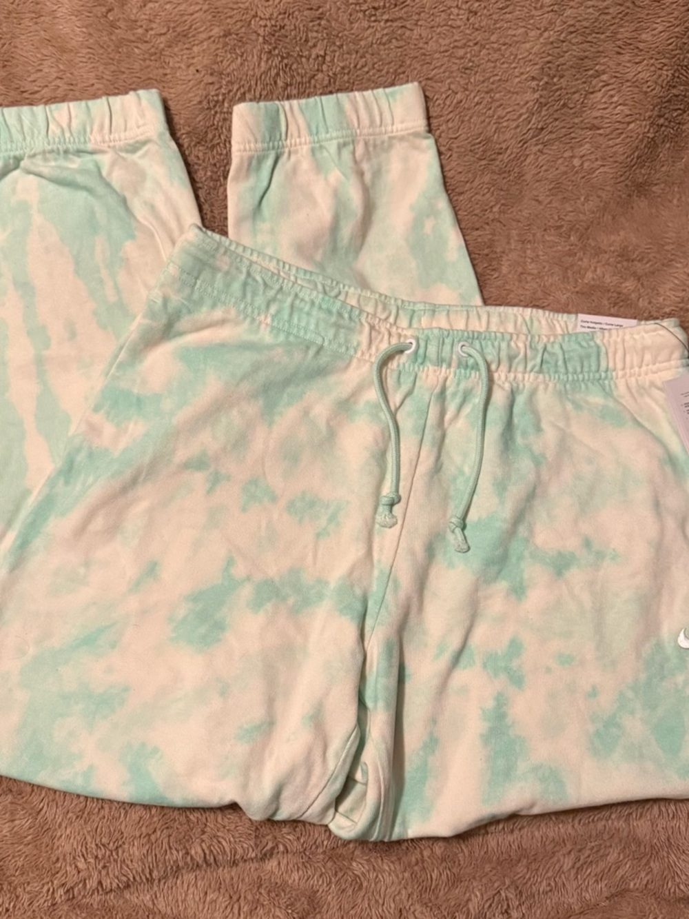 Nike Tie-Dye Sweatpants - Mint & Cream